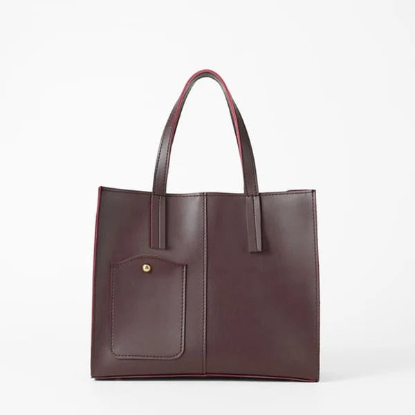 Maroon Side Pocket Handbag for Women