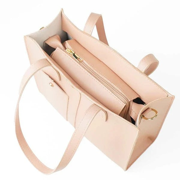 Pink Side Pocket Handbag for Women